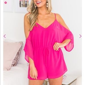 Hot Pink Romper